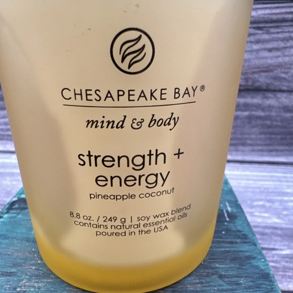 3.7oz Small Jar Candle Strength & Energy - Mind And Body By Chesapeake Bay Candl